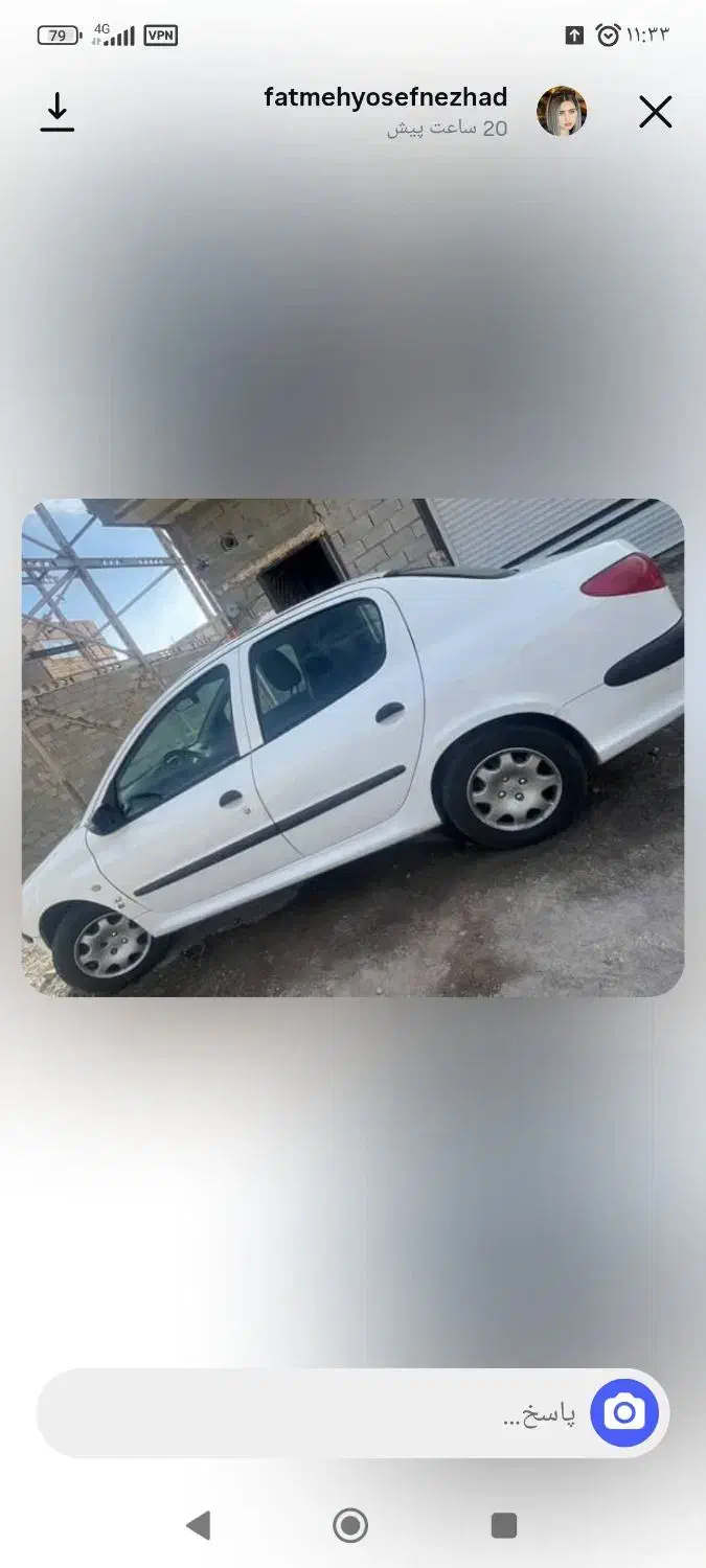 پژو ۲۰۶ صندوق دار v8 - 1396