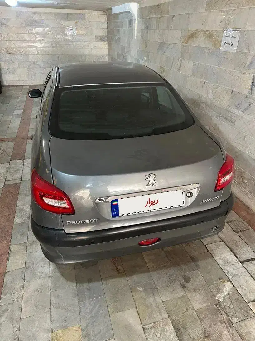 پژو ۲۰۶ صندوق دار v8 - 1386