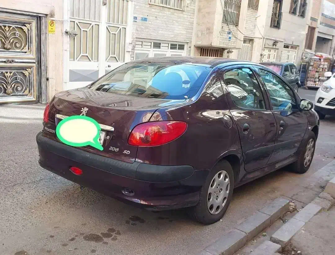 پژو ۲۰۶ صندوق دار v8 - 1394