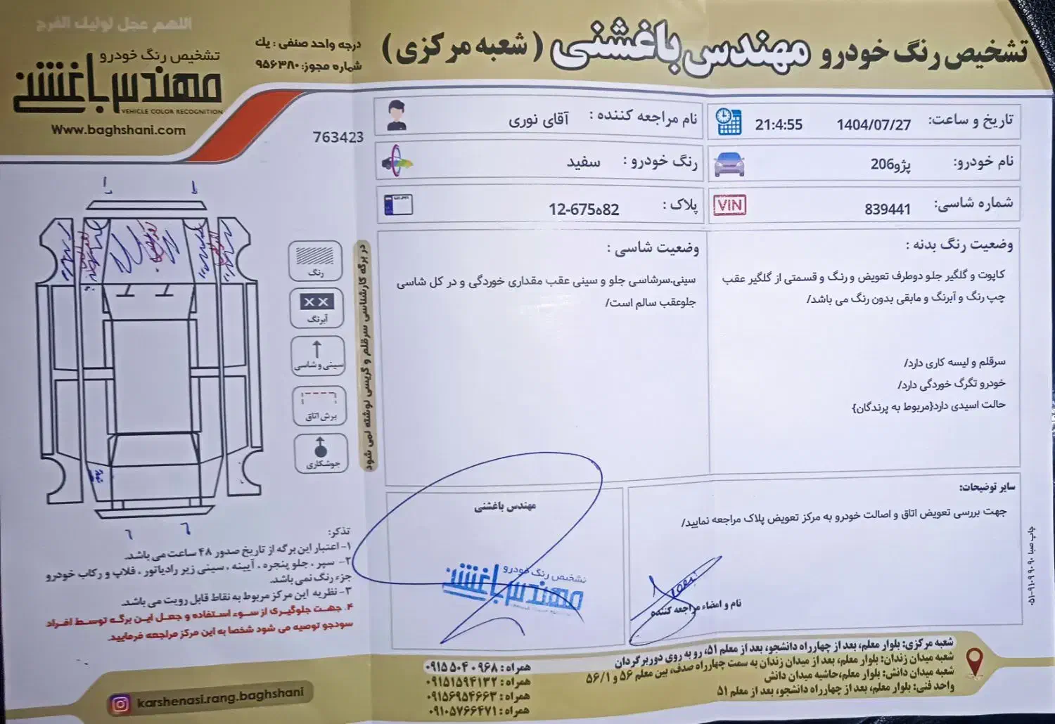 پژو 206 تیپ 2 - 1395