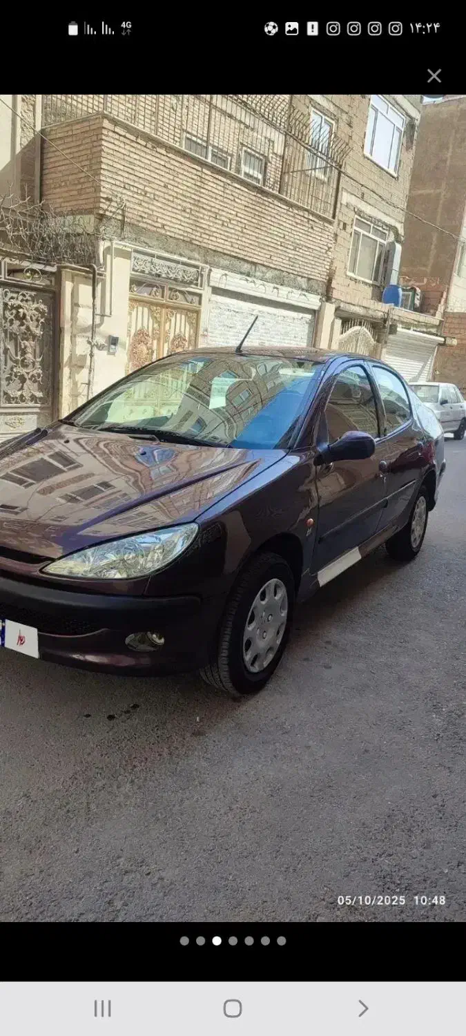 پژو ۲۰۶ صندوق دار v8 - 1390