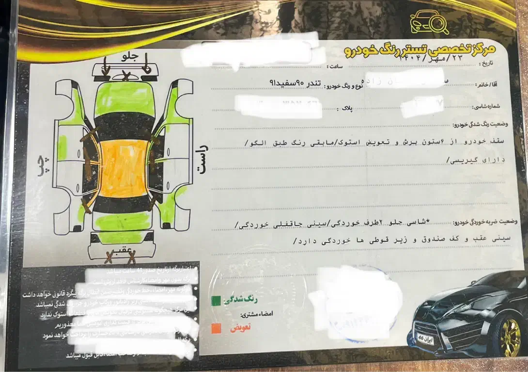رنو پارس تندر گیربکس JHQ + مولتی مدیا - 1391