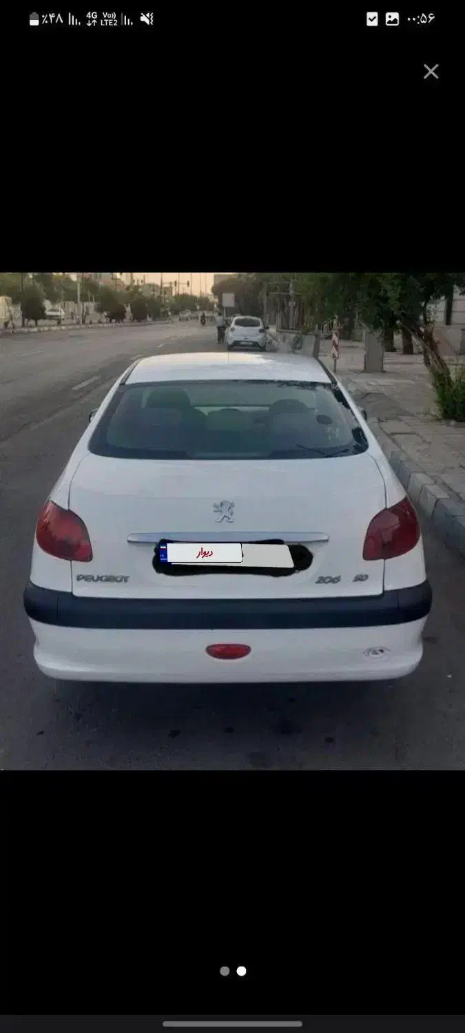 پژو ۲۰۶ صندوق دار v20 - 1390