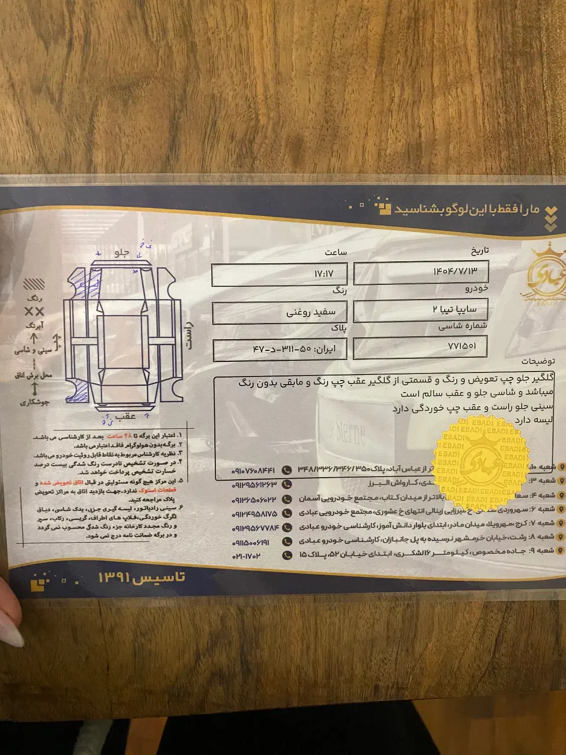 تیبا صندوق دار SX - 1393