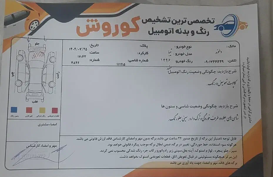 تیبا 2 EX رینگ آلومینیومی - 1396