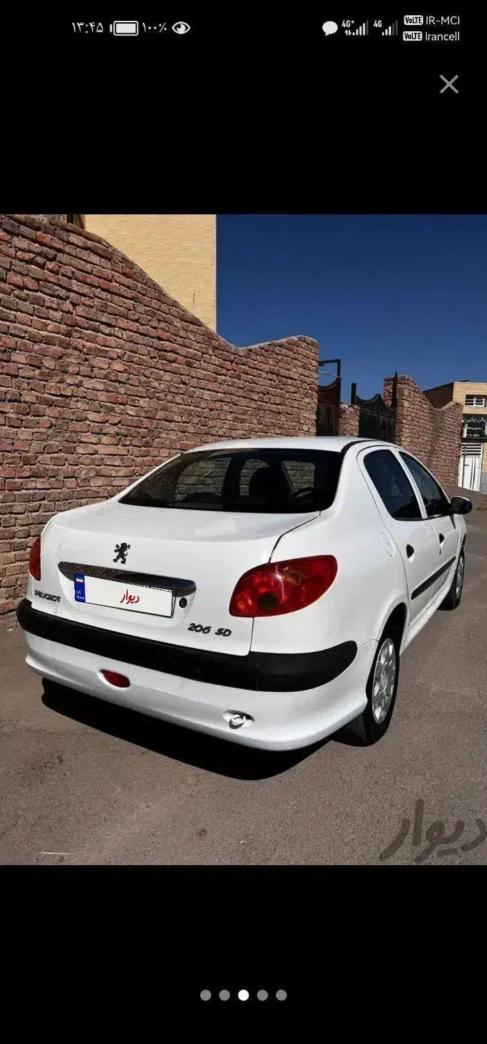 پژو ۲۰۶ صندوق دار v8 - 1393