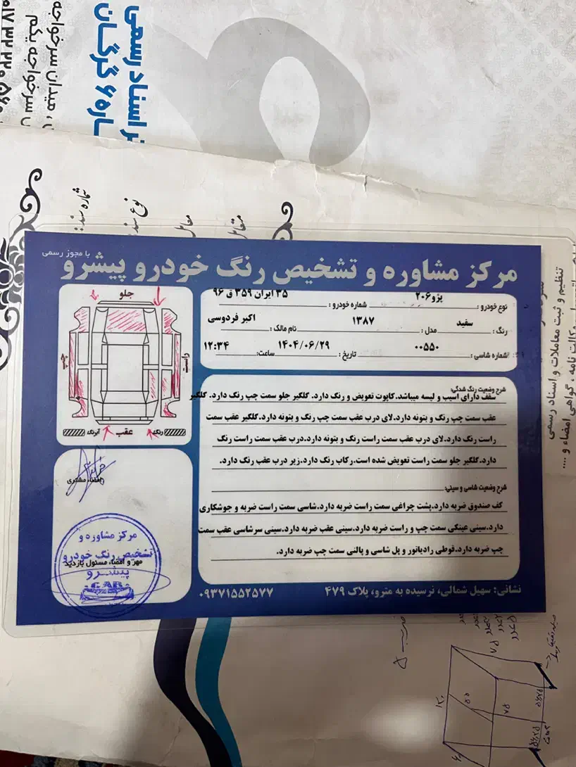 پژو ۲۰۶ صندوق دار v20 - 1387