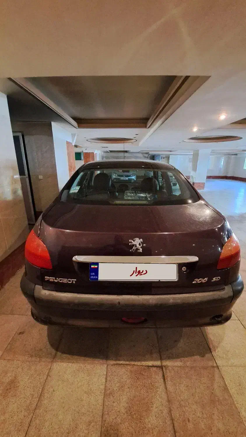 پژو ۲۰۶ صندوق دار v8 - 1390