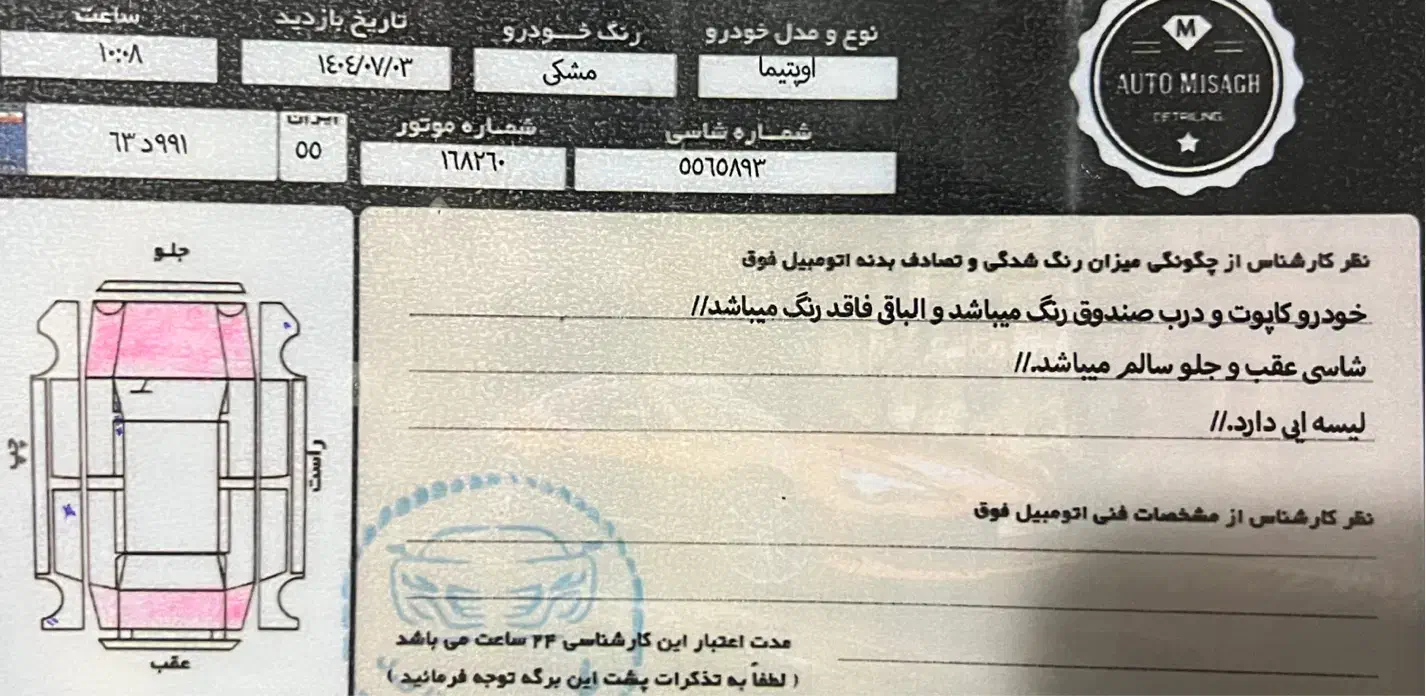 کیا اپتیما فول TF - 2015