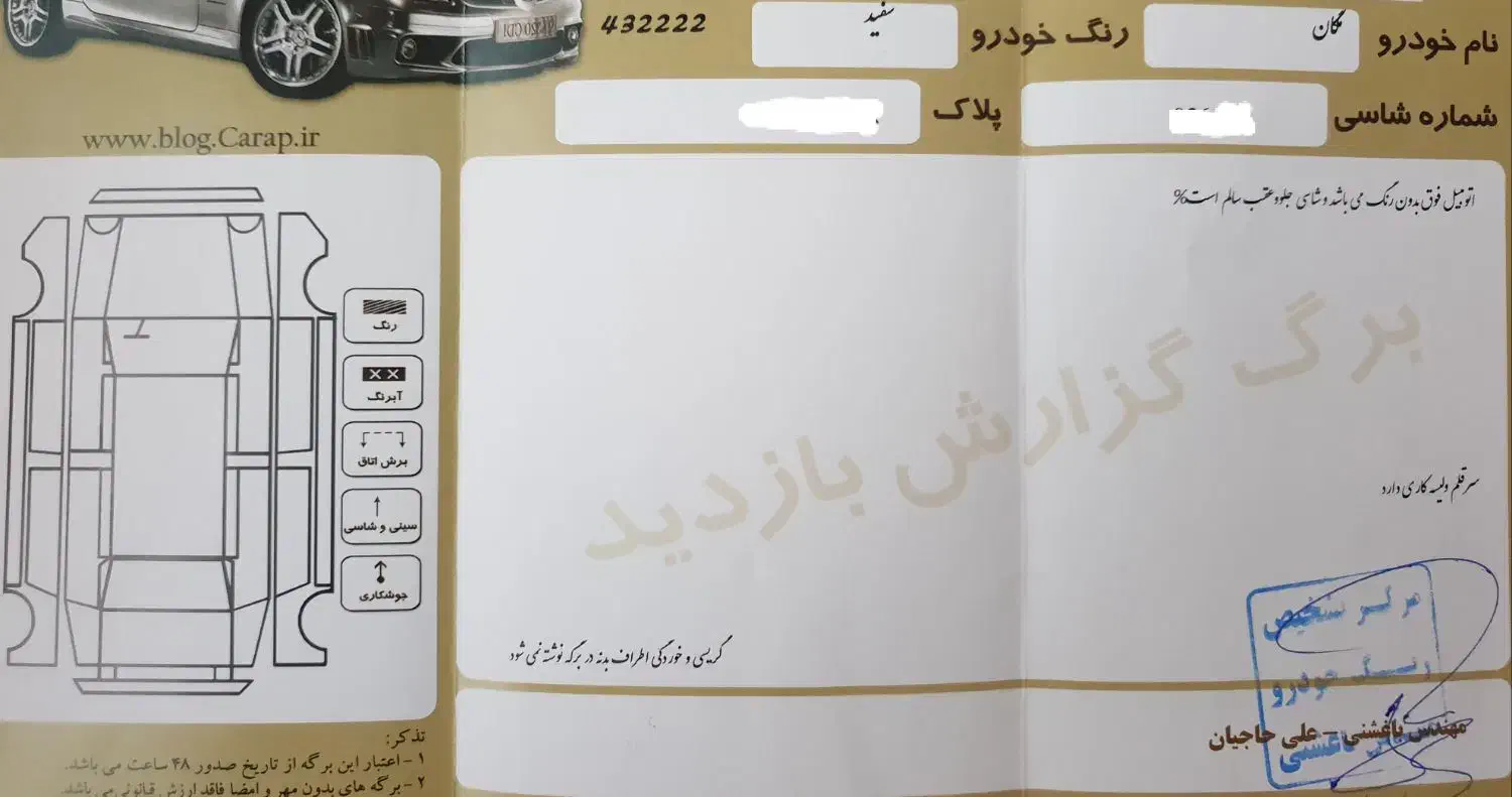 رنو مگان پارس خودرو 2000 - 1391