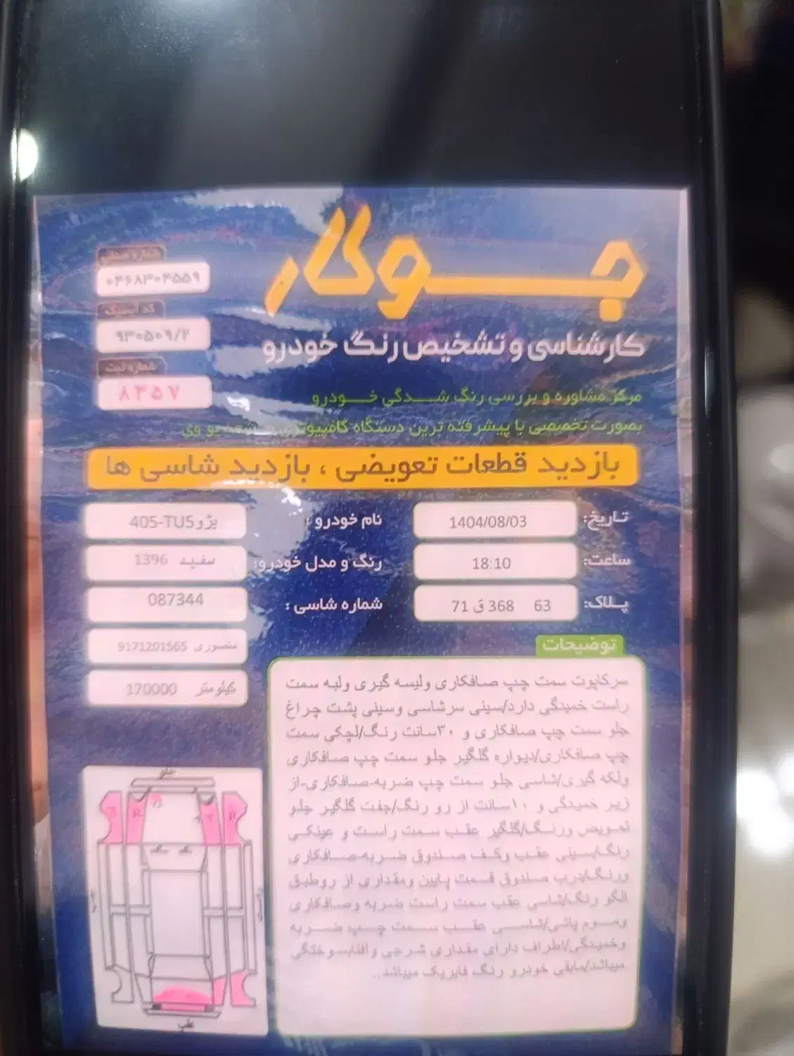 پژو 405 SLX بنزینی TU5 - 1396