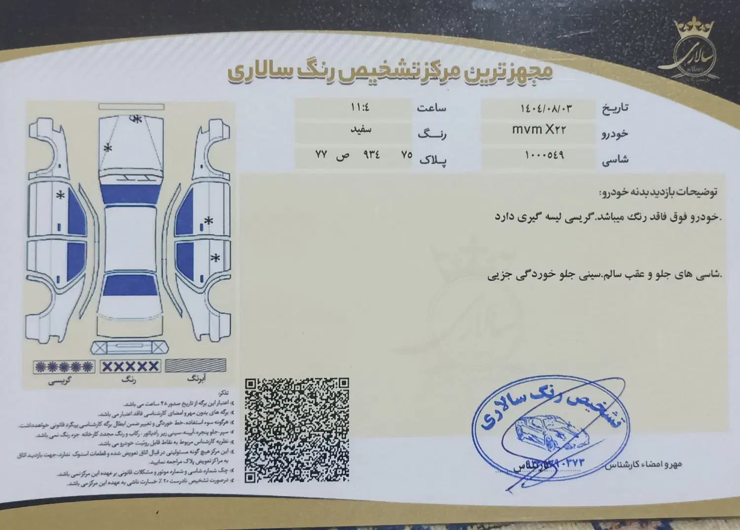 ام وی ام X22 دنده ای ساده - 1396