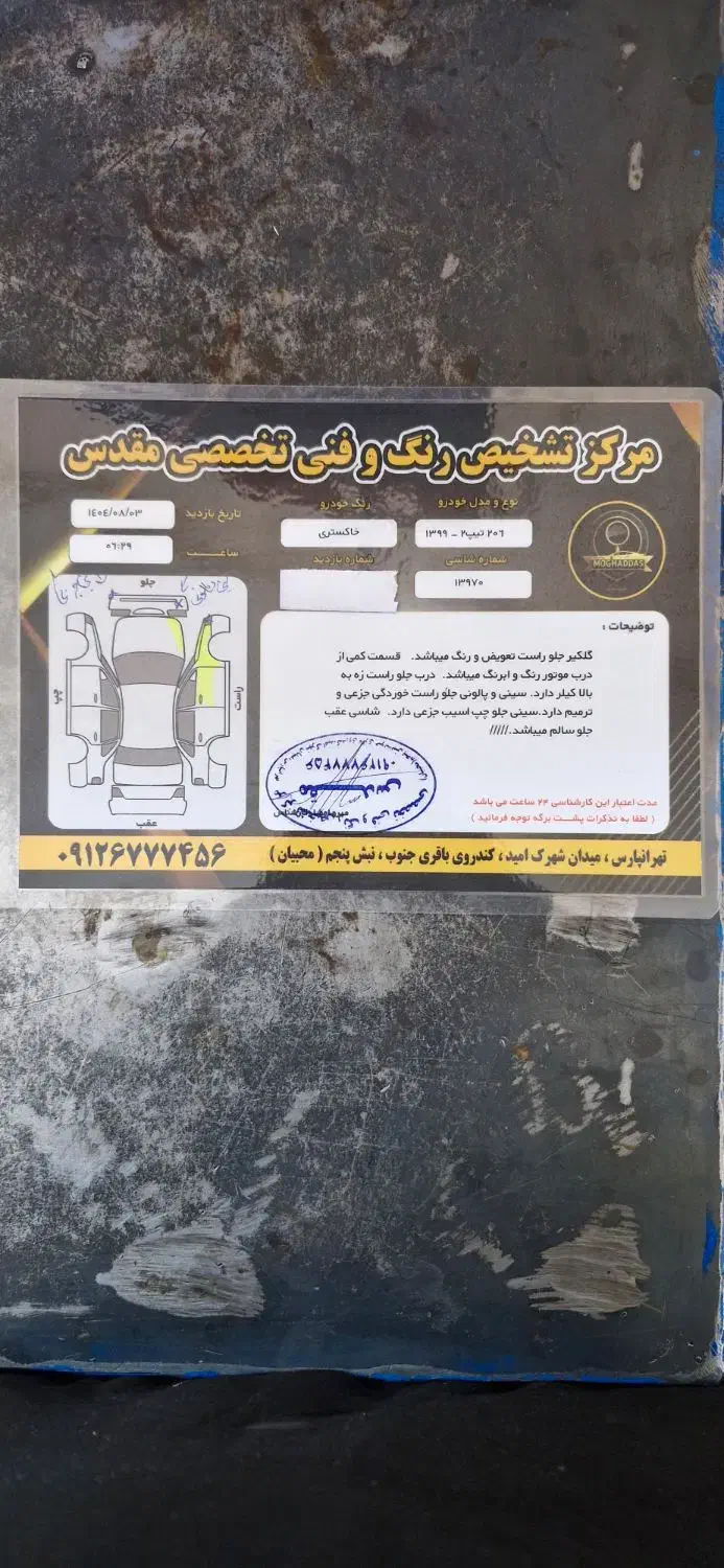 پژو 206 تیپ 2 - 1399