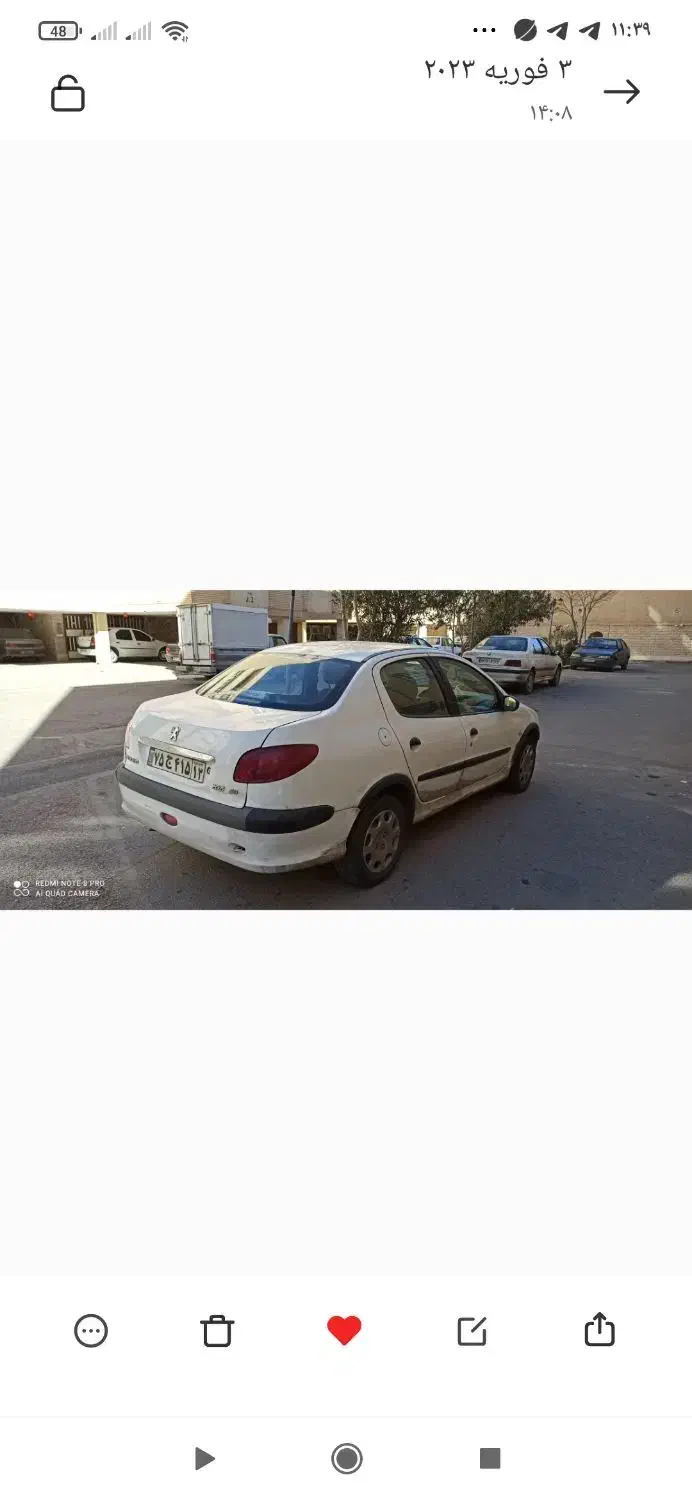 پژو ۲۰۶ صندوق دار v20 - 1389