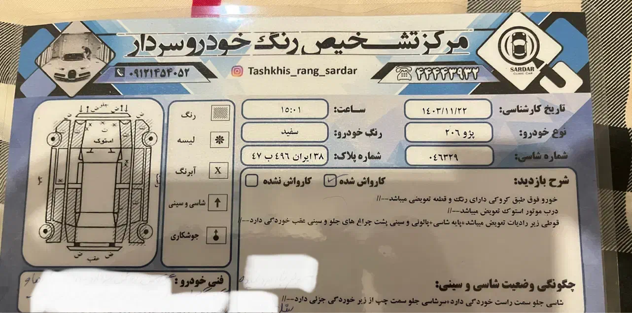 پژو 206 تیپ 3 - 1388