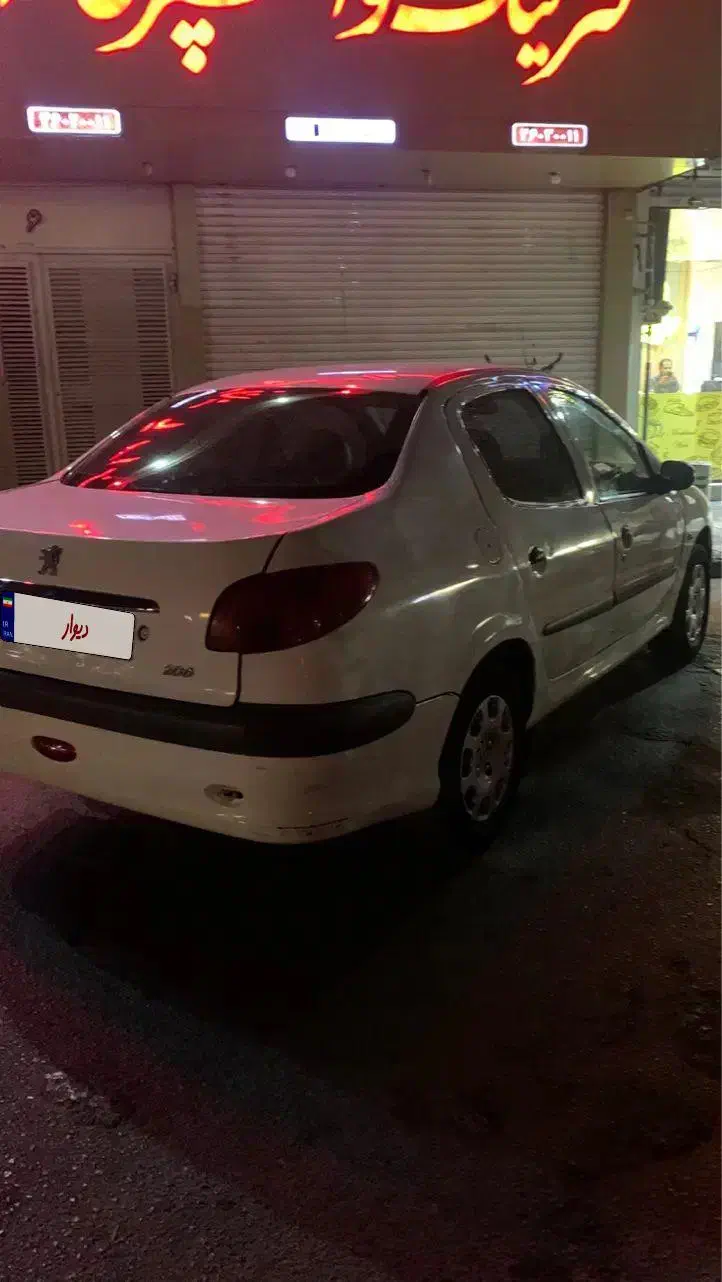 پژو ۲۰۶ صندوق دار v8 - 1388