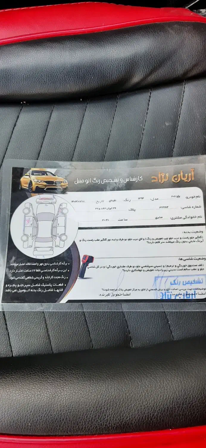 پژو 206 تیپ 5 - 1394