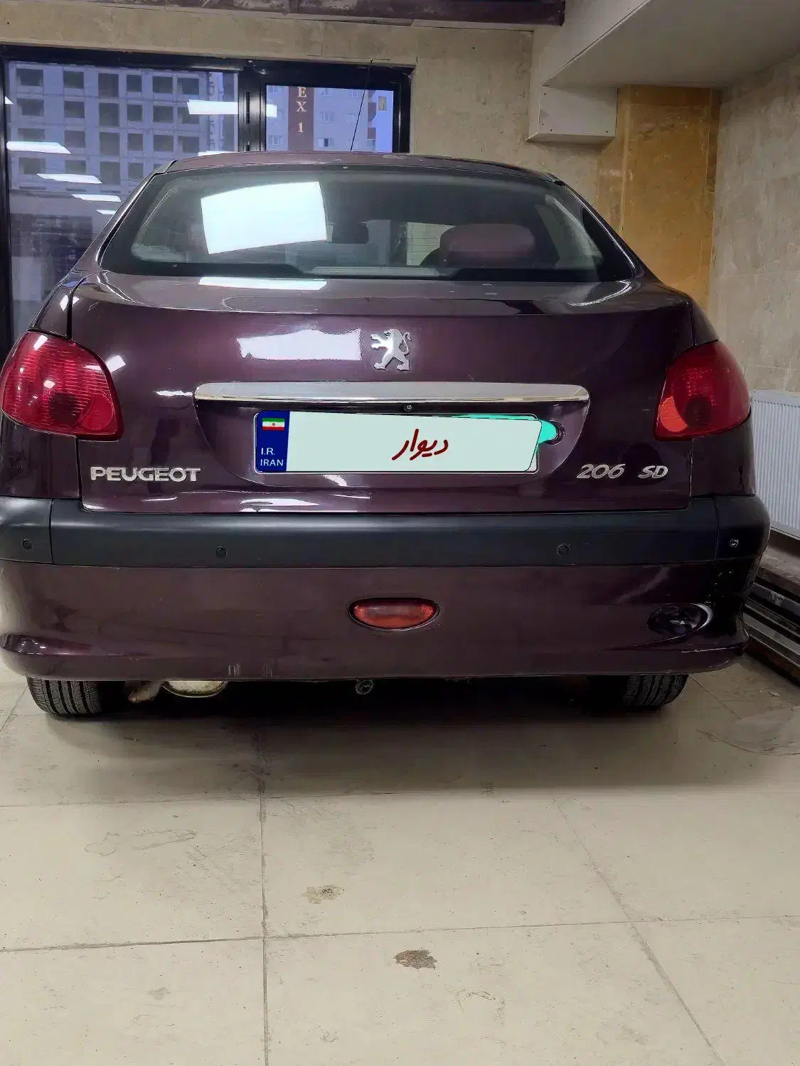 پژو ۲۰۶ صندوق دار v8 - 1391