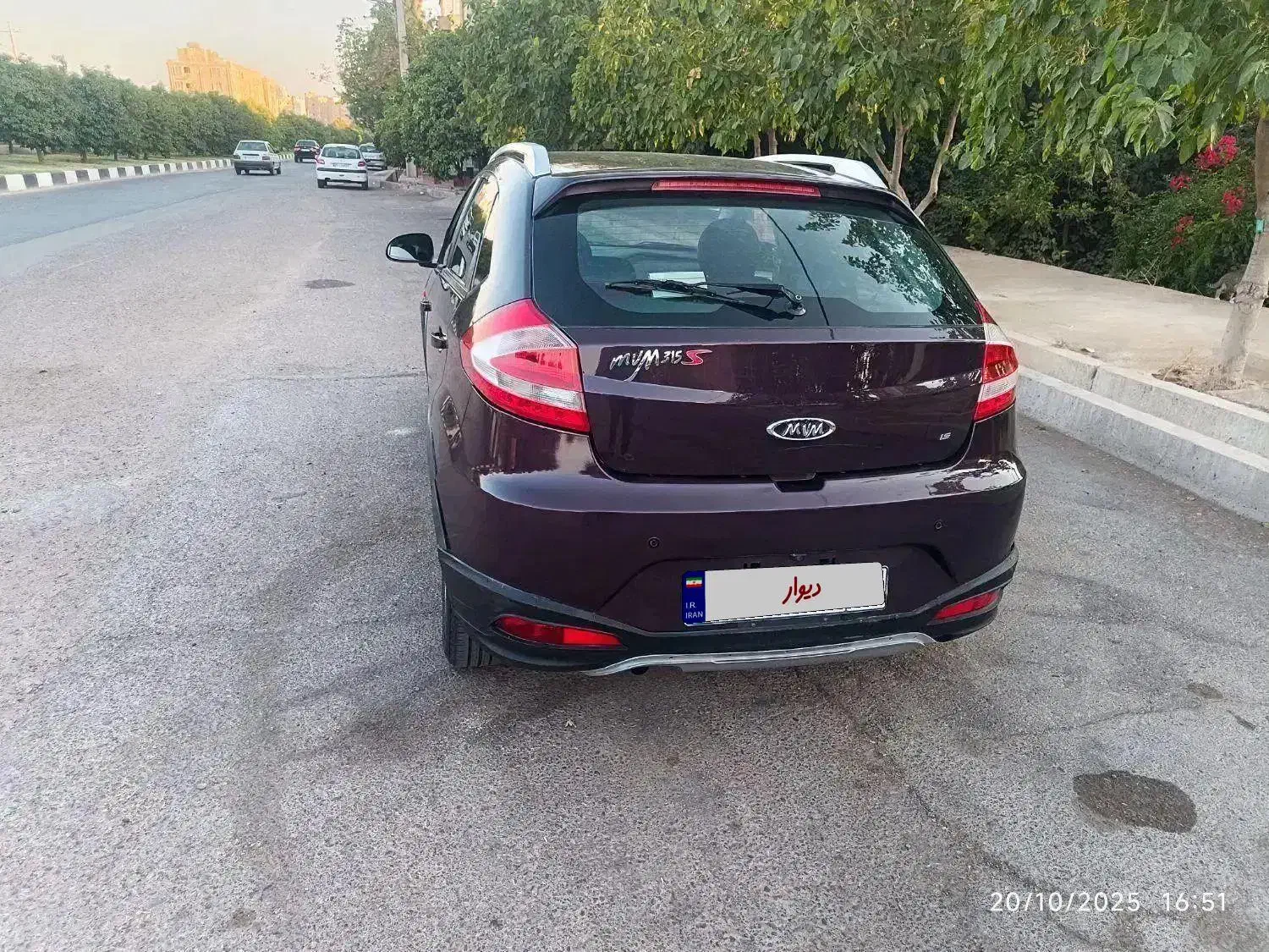 ام وی ام 315 هاچ بک اسپرت اکسلنت - 1398