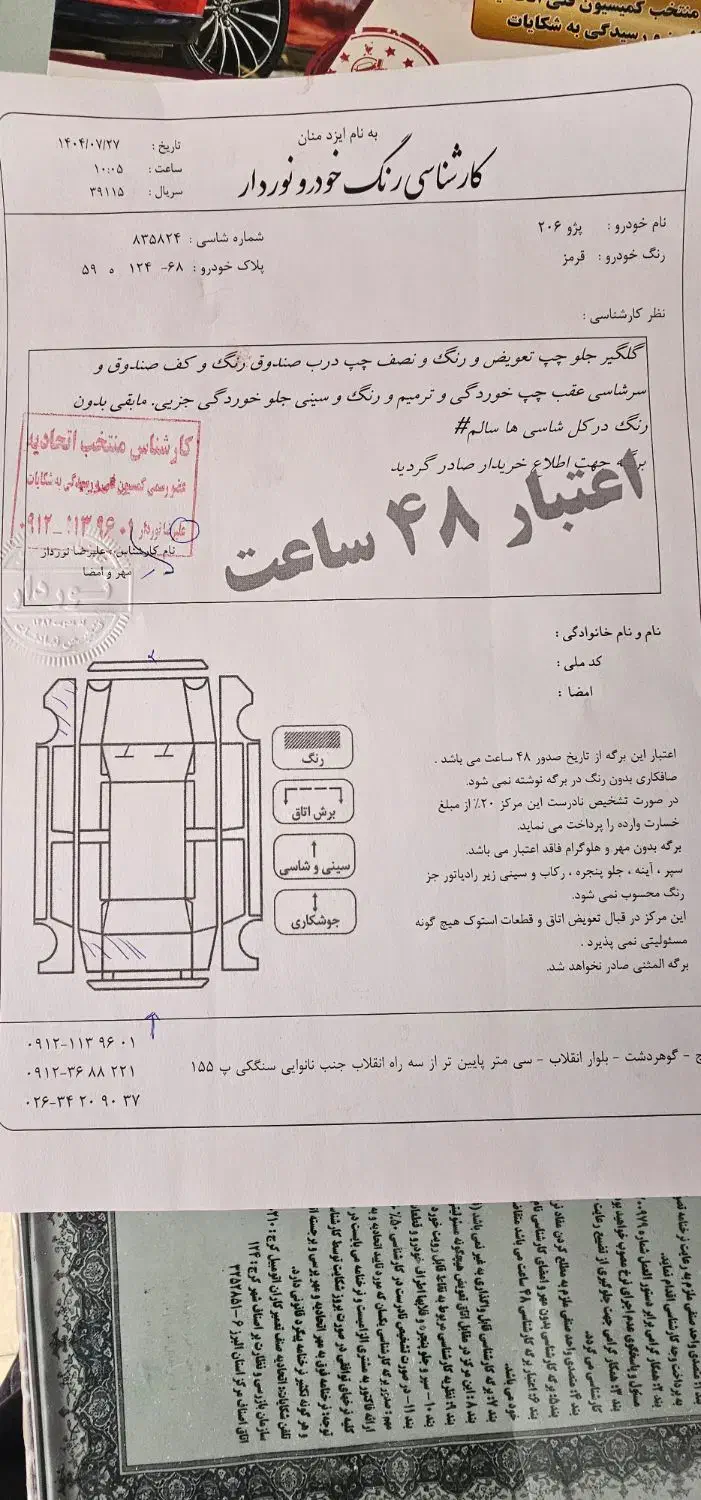 پژو 206 تیپ 2 - 1395