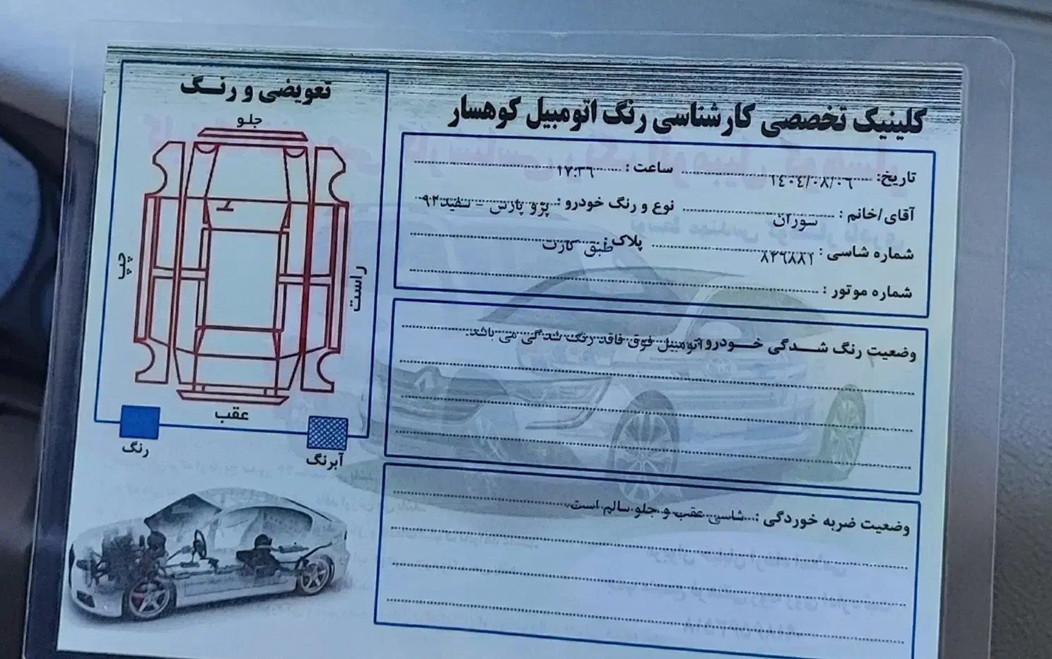 پژو پارس XU7ساده - 1392