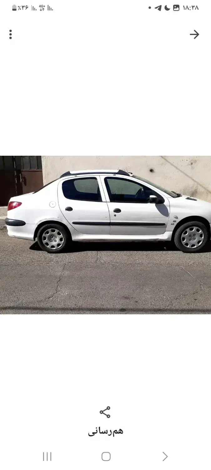 پژو ۲۰۶ صندوق دار v8 - 1390