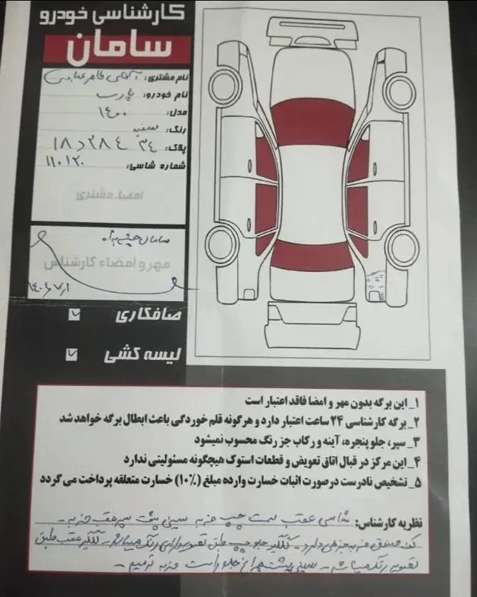 پژو پارس LX - 1400