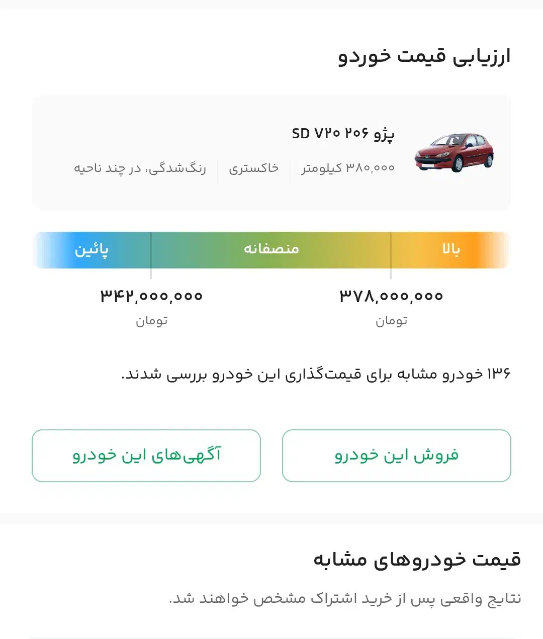 پژو ۲۰۶ صندوق دار v20 - 1386