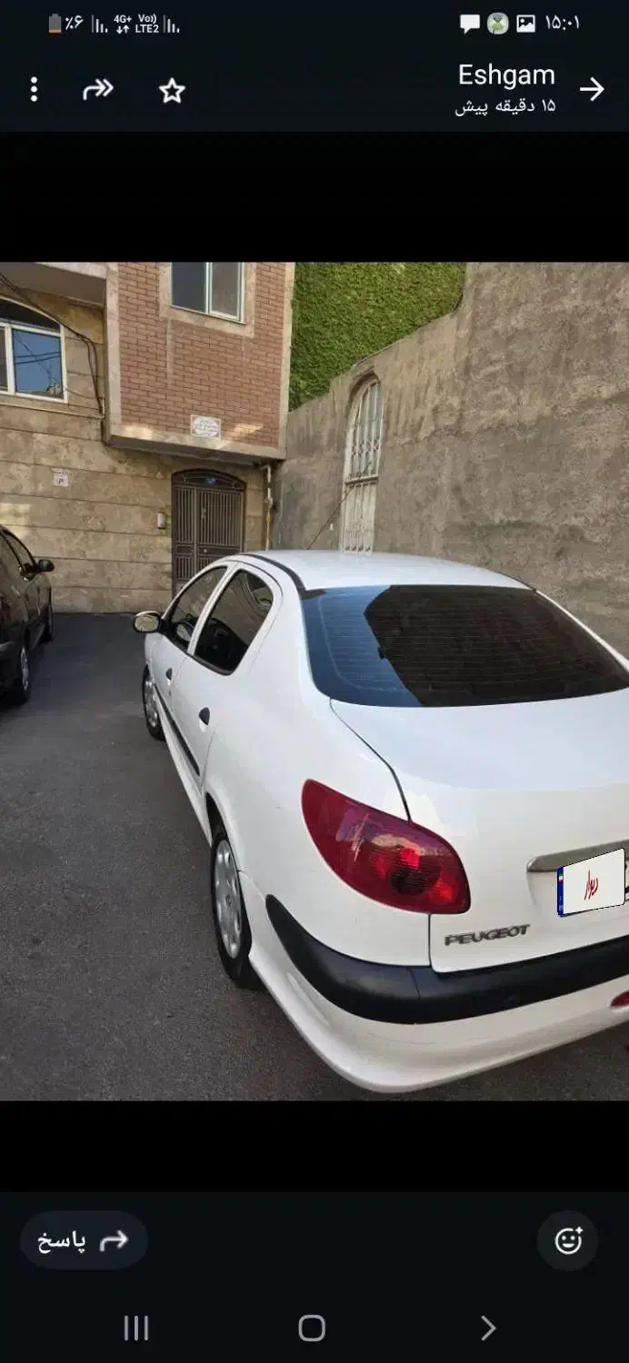 پژو ۲۰۶ صندوق دار v8 - 1393