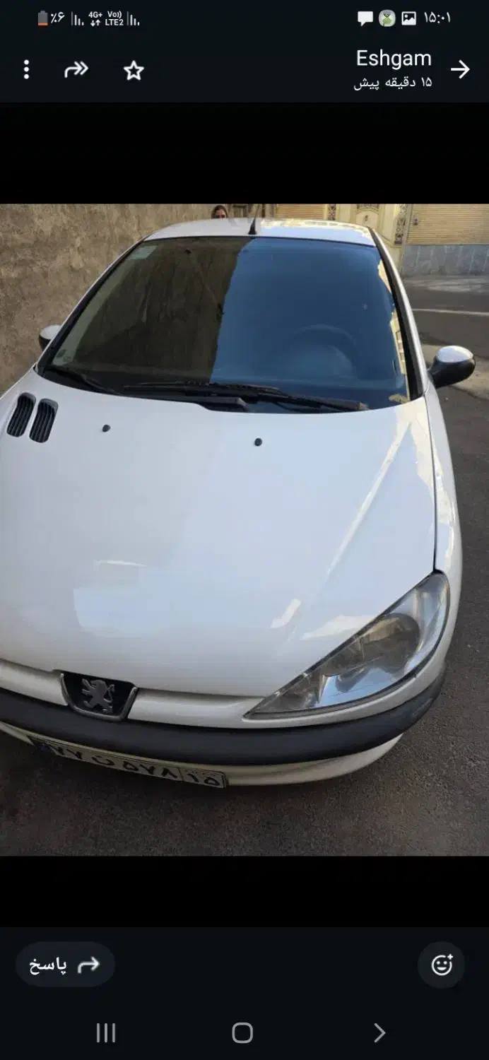 پژو ۲۰۶ صندوق دار v8 - 1393