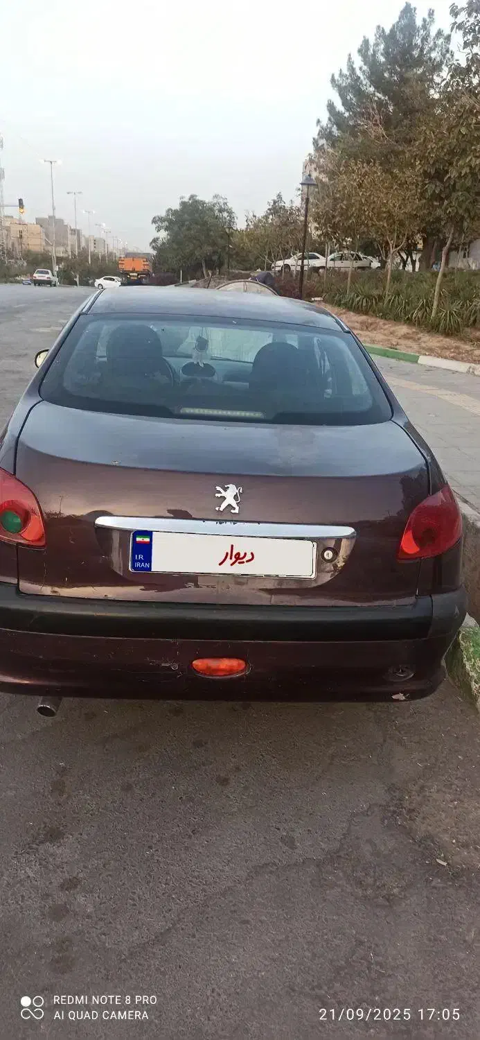 پژو ۲۰۶ صندوق دار v8 - 1386