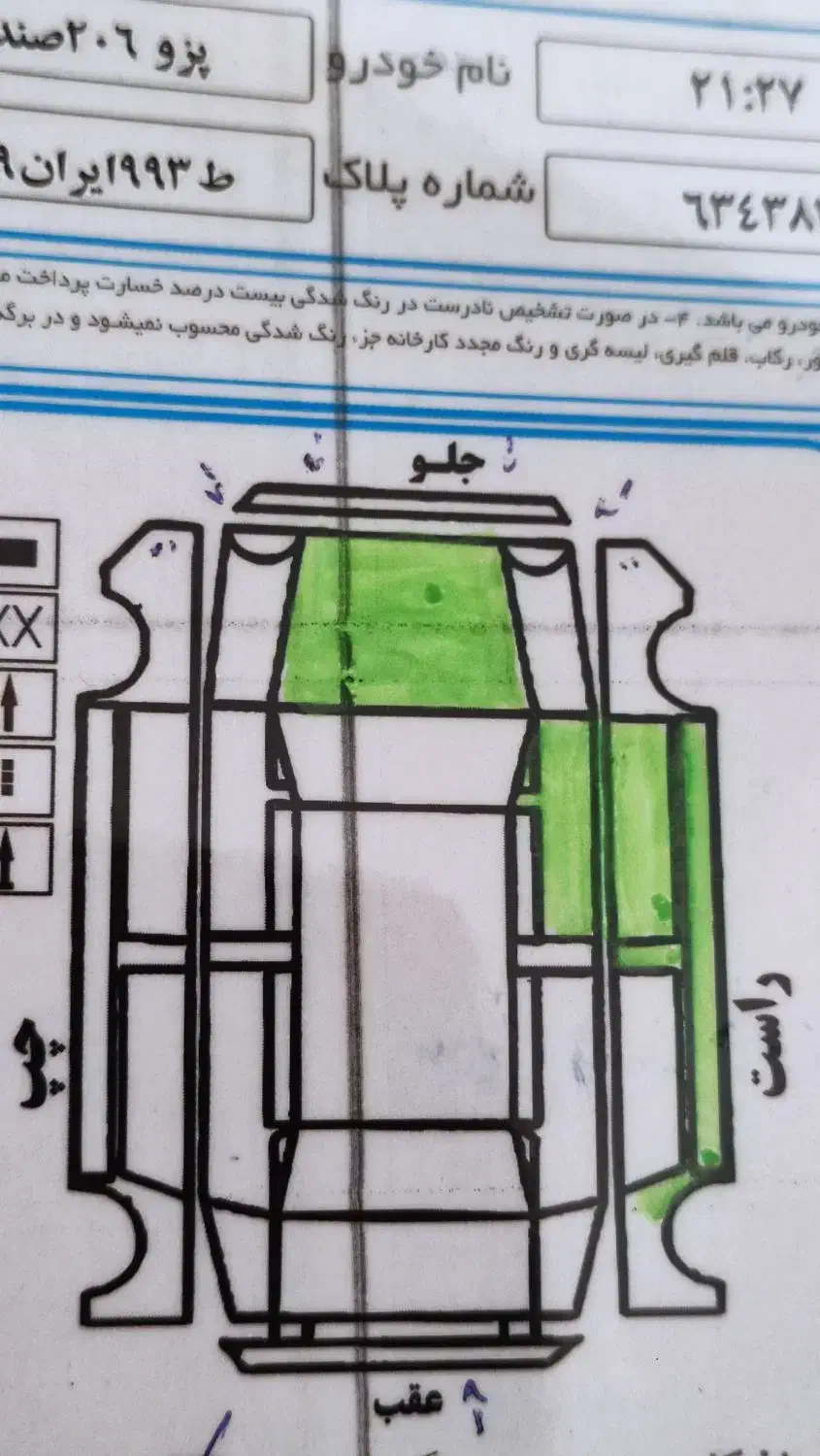 پژو ۲۰۶ صندوق دار v8 - 1392