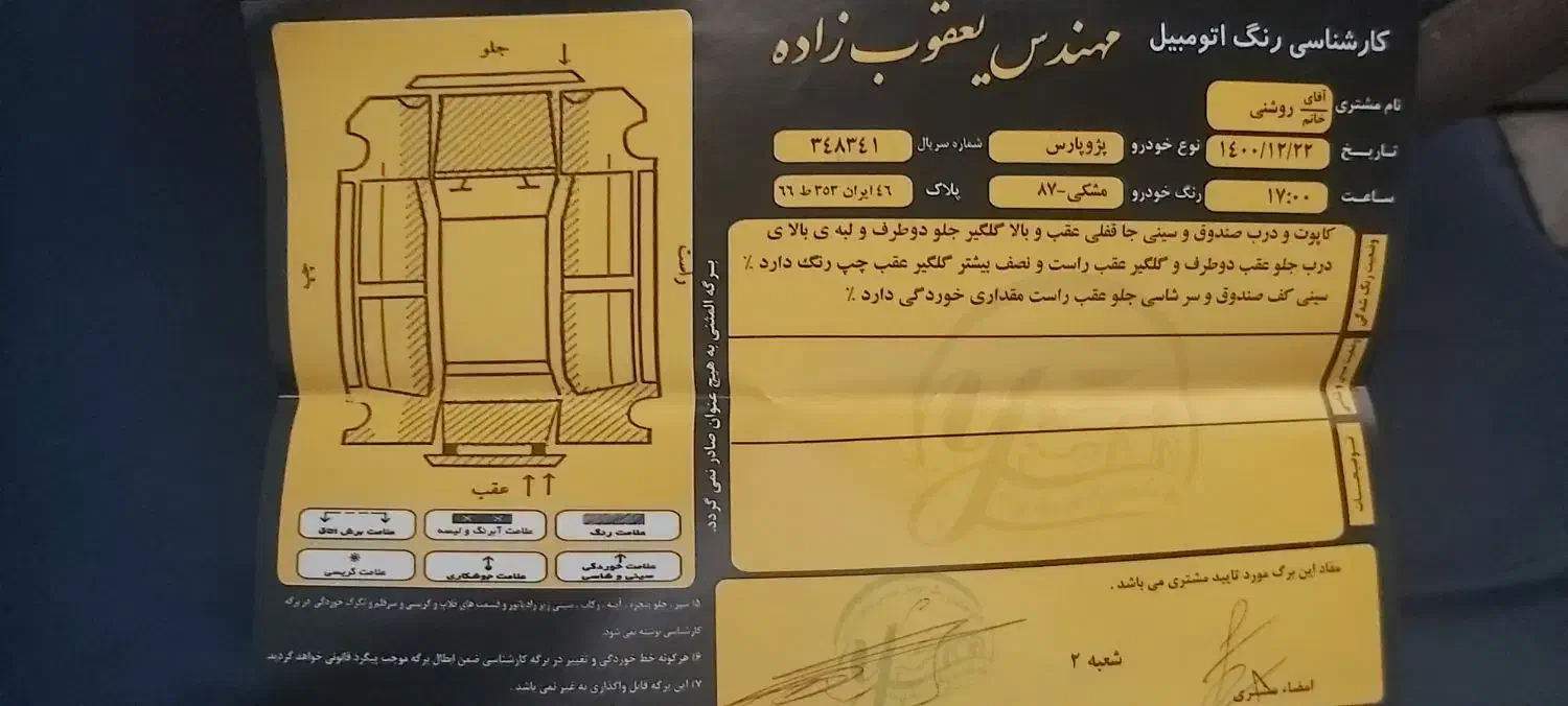 پژو پارس دوگانه سوز - 1387