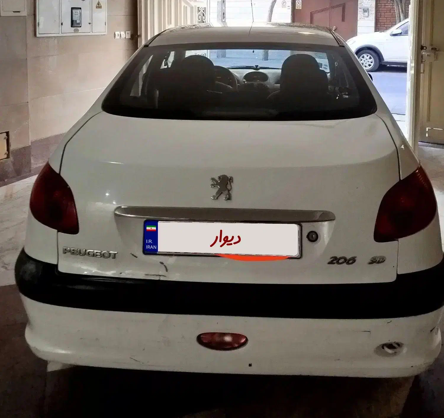 پژو ۲۰۶ صندوق دار v8 - 1389