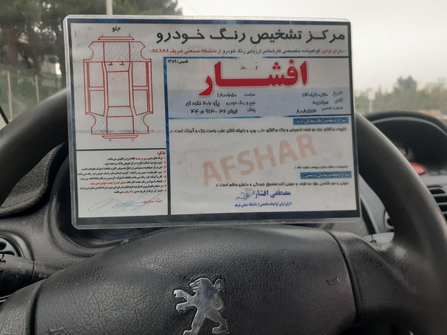 پژو 206 تیپ 2 - 1384