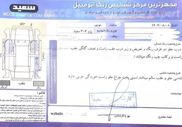 پژو 206 تیپ 2 - 1398