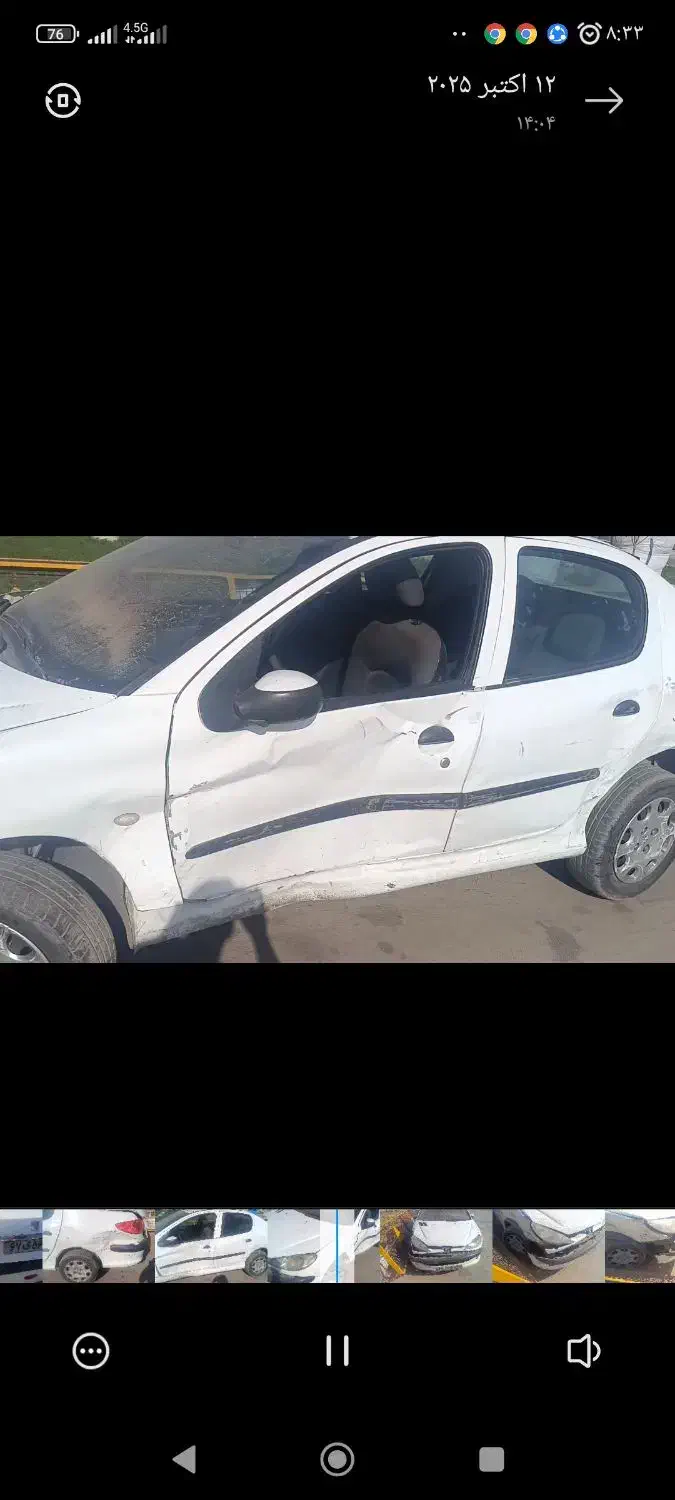 پژو ۲۰۶ صندوق دار v8 - 1390