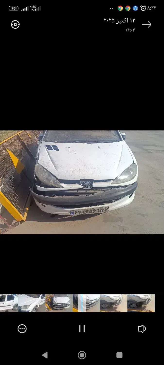 پژو ۲۰۶ صندوق دار v8 - 1390