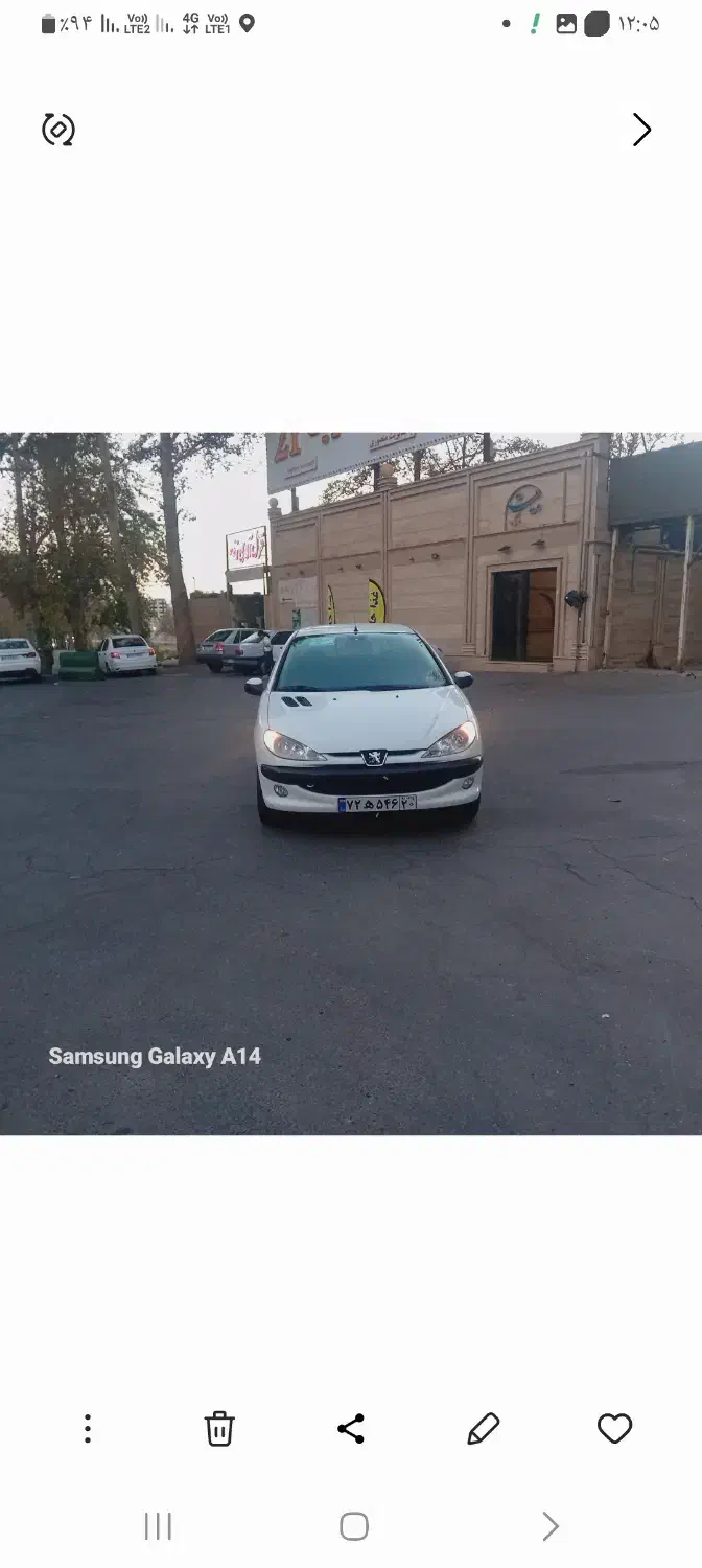 پژو ۲۰۶ صندوق دار v8 - 1388