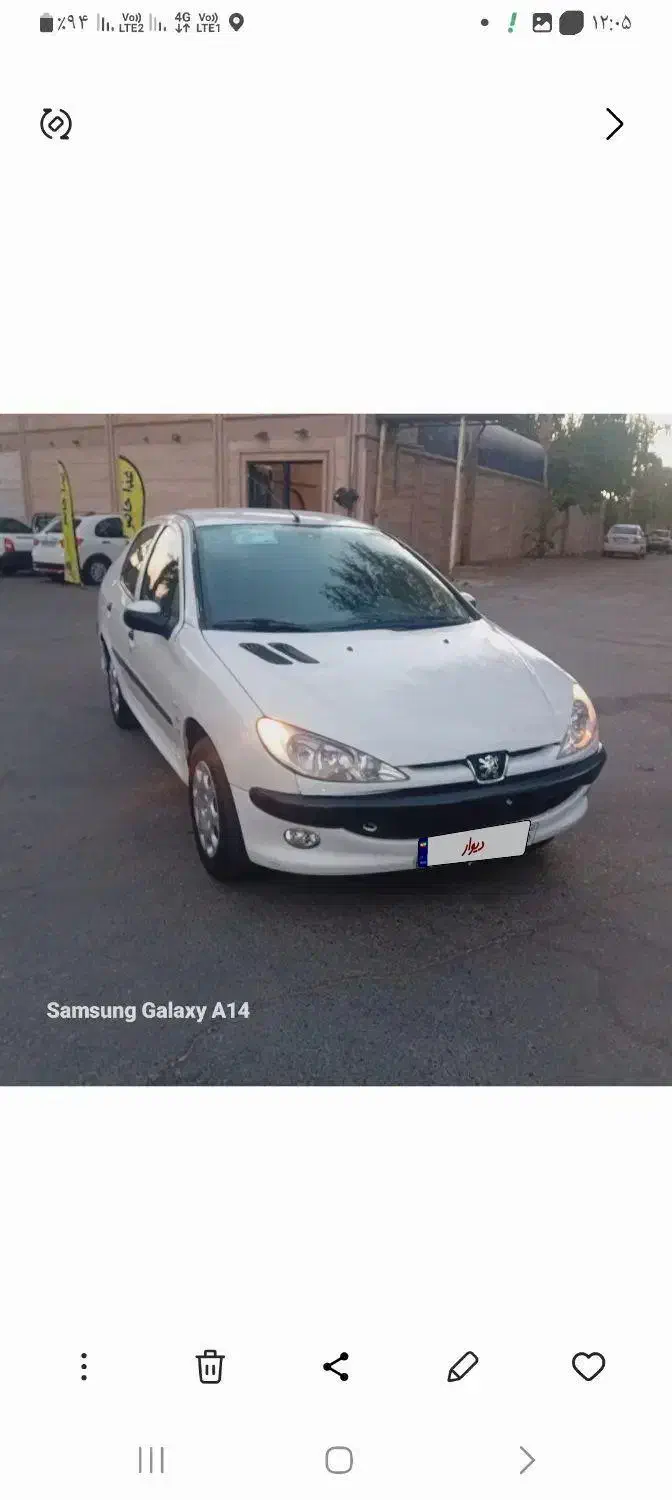 پژو ۲۰۶ صندوق دار v8 - 1388