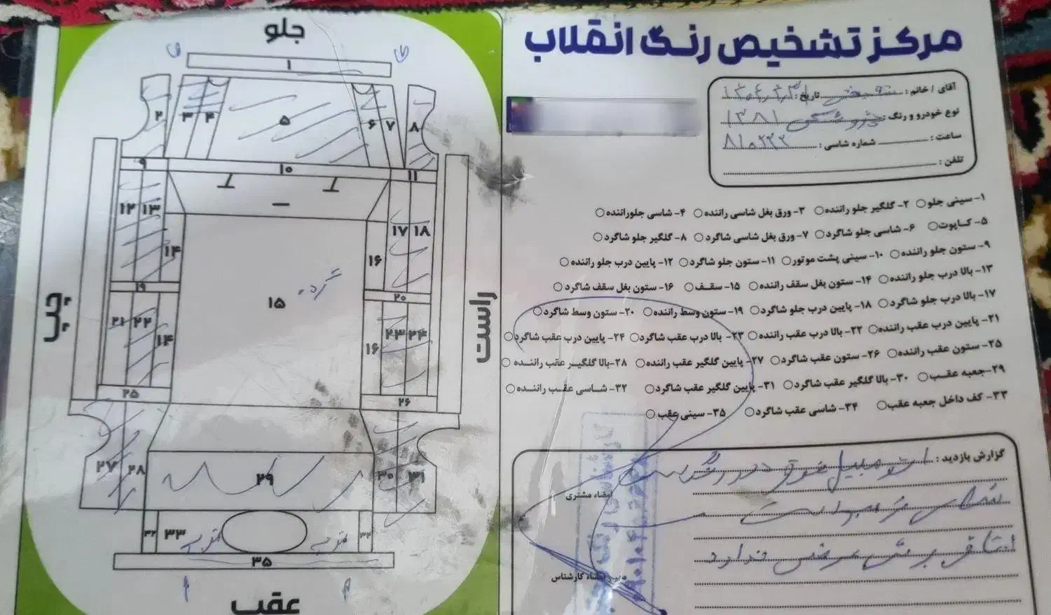 پژو پارس XU7ساده - 1381