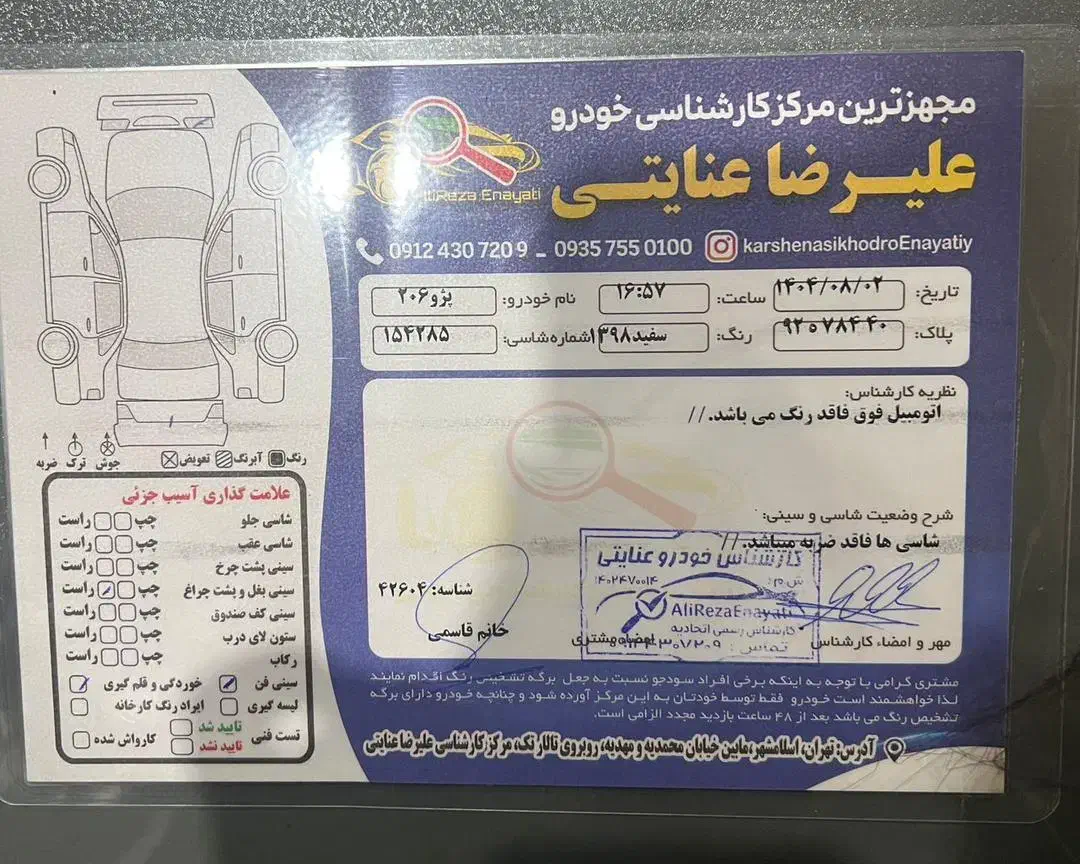 پژو 206 تیپ 2 - 1398