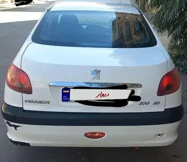 پژو ۲۰۶ صندوق دار v8 - 1391