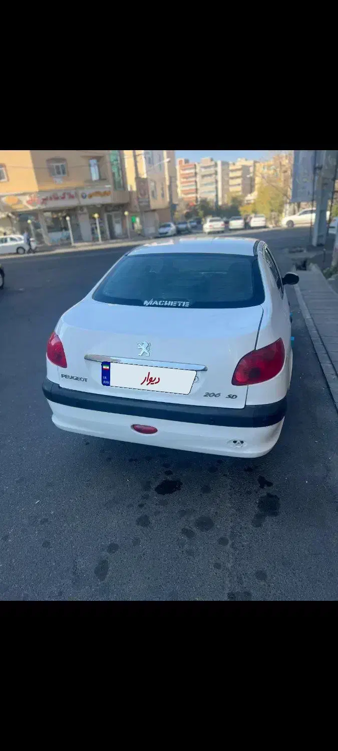پژو ۲۰۶ صندوق دار v8 - 1396