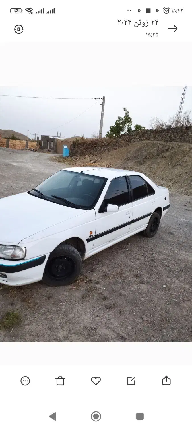 پژو پارس دوگانه سوز - 1388