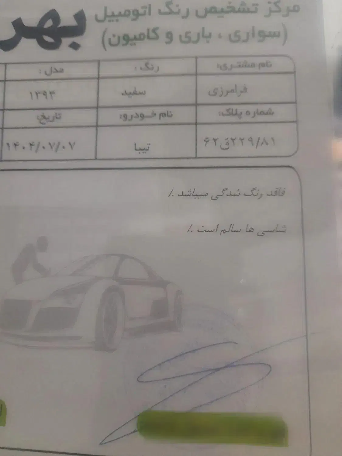 تیبا صندوق دار EX - 1393