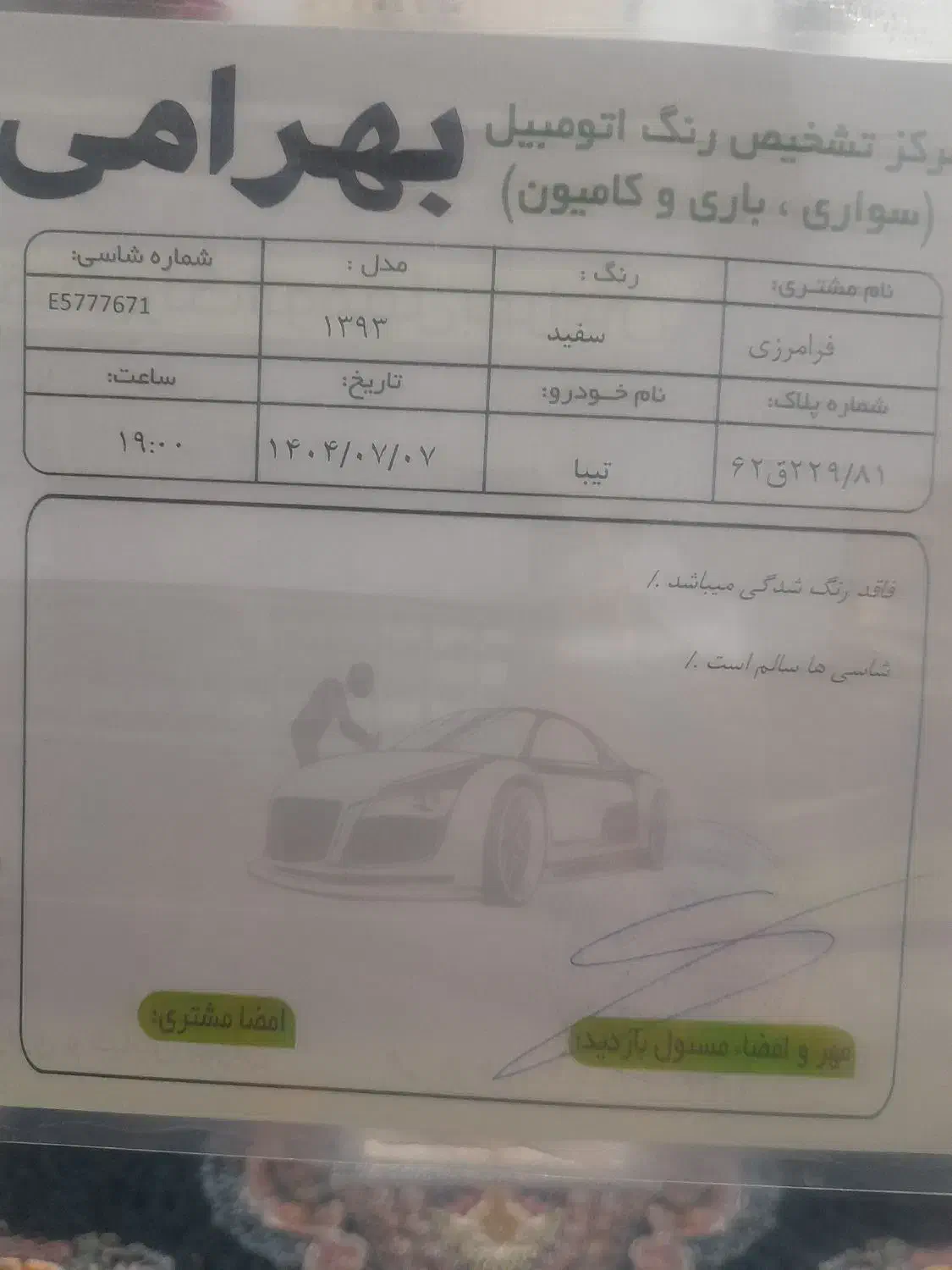 تیبا صندوق دار EX - 1393