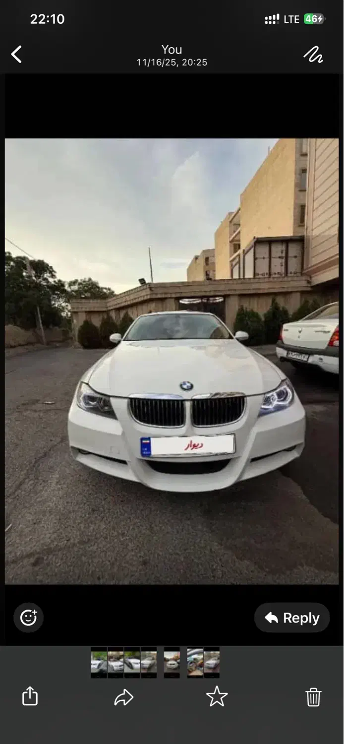 خودرو ب ام و، سری 3 سدان آگهی ann_22458519