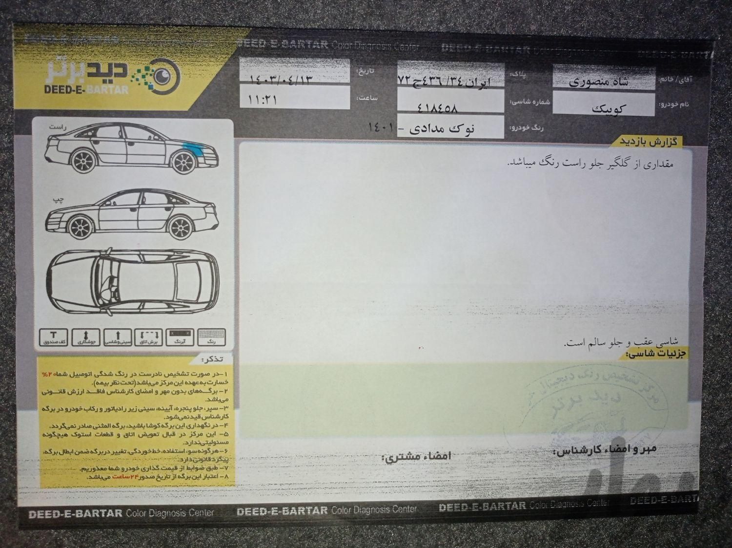 کوییک دنده ای دنده ای - 1401